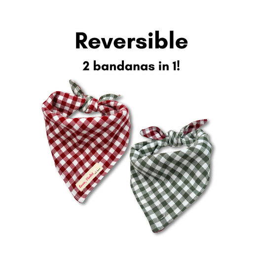 Reversible Plaid Bandana