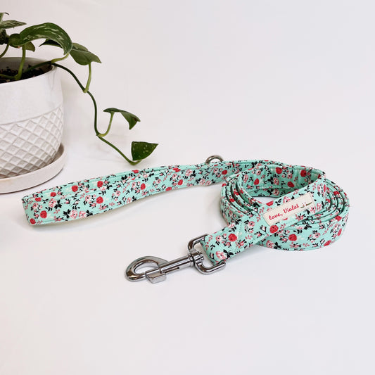 "Turquoise Flowers" Leash