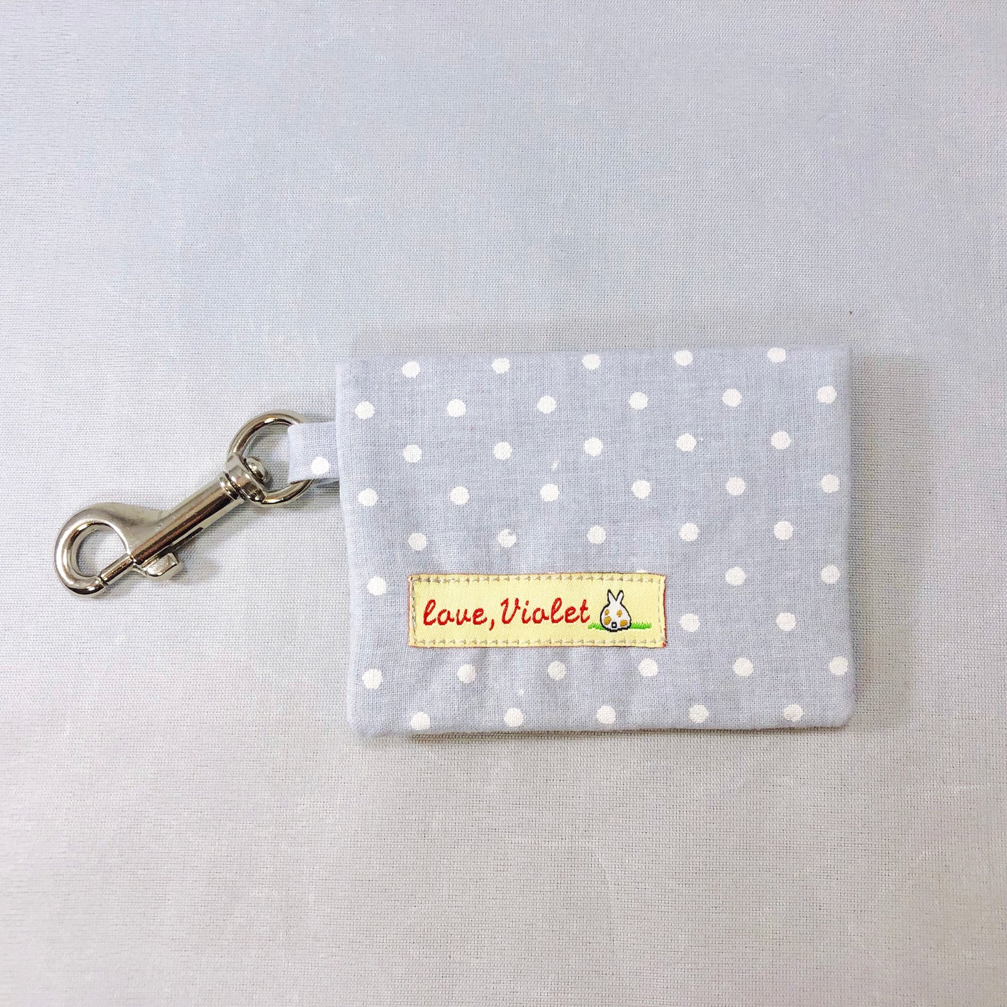 "Gray Polka Dot" Poop Bag Holder