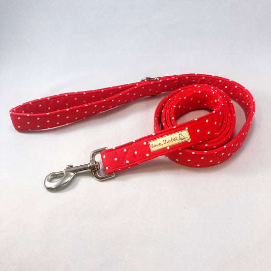 "Red Polka Dot" Leash
