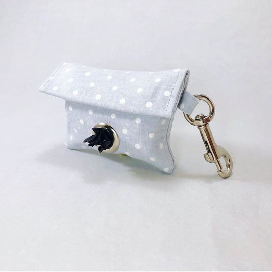 "Gray Polka Dot" Poop Bag Holder