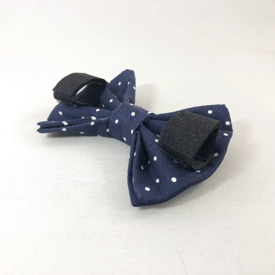 "Navy Polka Dot" Bow Tie