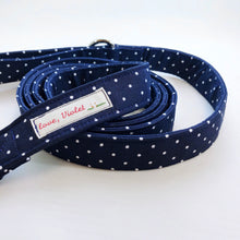"Navy Polka Dot" Leash