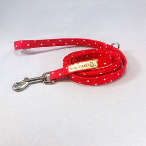 "Red Polka Dot" Leash