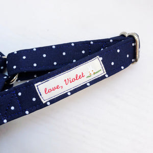 "Navy Polka Dot" Harness