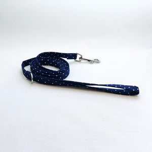 "Navy Polka Dot" Leash