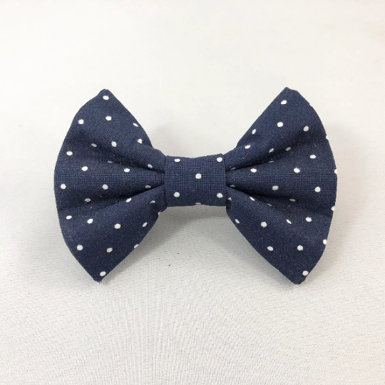 "Navy Polka Dot" Bow Tie