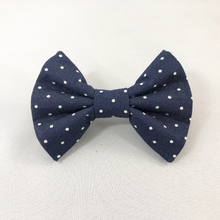 "Navy Polka Dot" Bow Tie